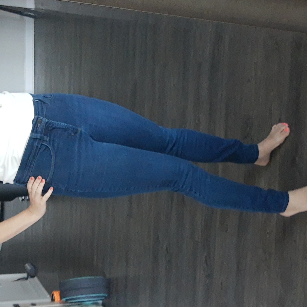 High rise skinny jeans